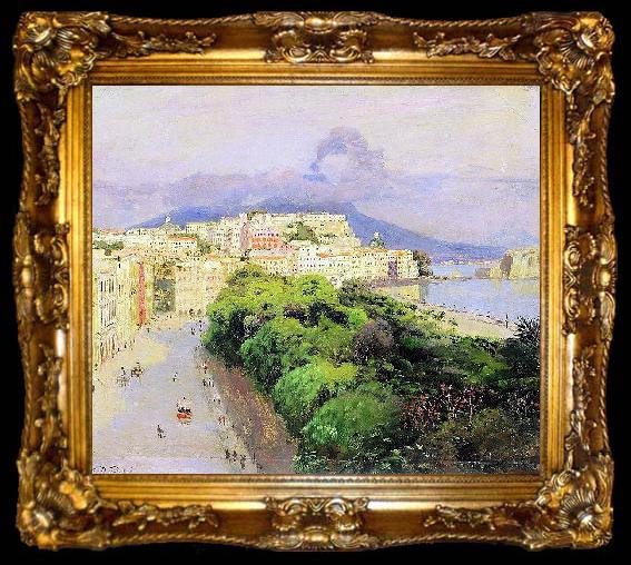 framed  Nikolay Nikanorovich Dubovskoy Naples, ta009-2